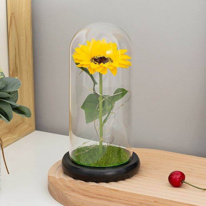 artificial-sunflower-eternal-flowers-in-dome-ornament-with-lights-home-decor-beauty-and-the-beast-for-valentines-women-day-gift