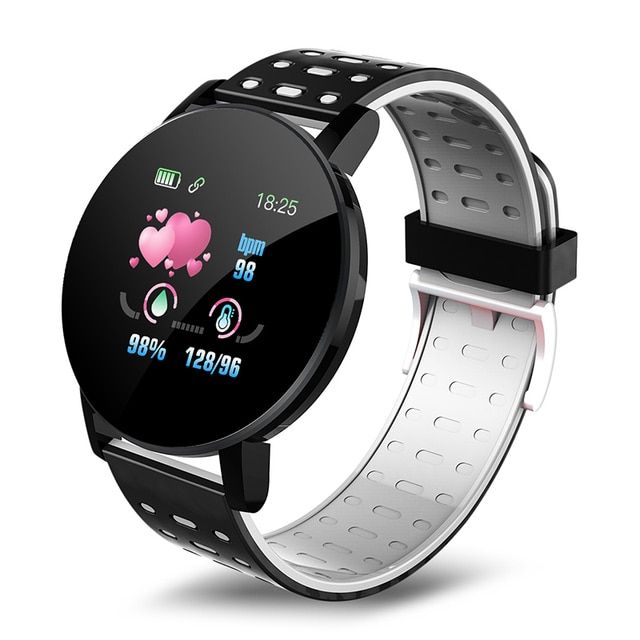 นาฬิกาอัจริยะสมาร์ทวอท์ชความดันโลหิตกันน้ำสำหรับผู้หญิงผู้ชายนาฬิกา-android-jam-tangan-kebugaran-ทรงกลมสำหรับสมาร์ท