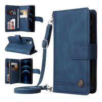 Retro Flip Leather Case For OPPO A53 A53S 2020 A72 A73 A54 A74 A94 A95 A55 A96 4G 5G Zipper Wallet Multi Card Slots Book Cover