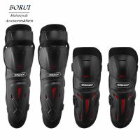 4Pcs Motorcycle Protection Knee Elbow Pads Breathable Racing Skating Off-Road Guards Outdoor Joelheira Rodilleras Motociclista Knee Shin Protection