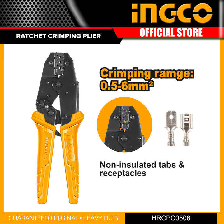 INGCO Ratchet Crimping Plier 9