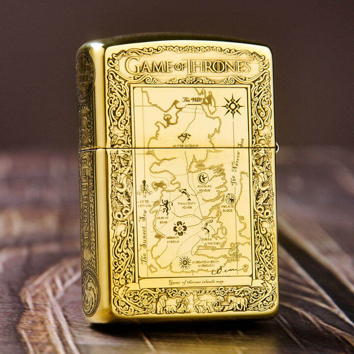 Zippo lighter genuine pure copper armor fire and ice Zippo limited