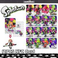 17Pcs Splatoon3 Amiibo Card Jet Amiibo การ์ดเครื่องแต่งกาย Props NPC Linkage Card 1-3ทั่วไป Sprague เกมเสื้อผ้า Linkage Cardfor Nintendo Switch