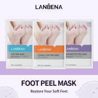 นาฬิกา LANBENA Foot Peel Mask ลบ Dead Skin Pedicure ถุงเท้าสปาส้น Anti Crack ขัดเท้า Feet Peeling Wax ฟุต Mask care-lihaiyan4