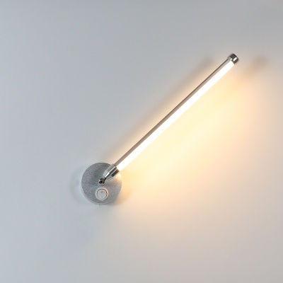 โคมไฟติดผนังในร่ม6W LED โคมไฟติดผนัง360 ° การหมุนมุมแสงปรับห้องนอนโคมไฟข้างเตียงอลูมิเนียม AC110V220V