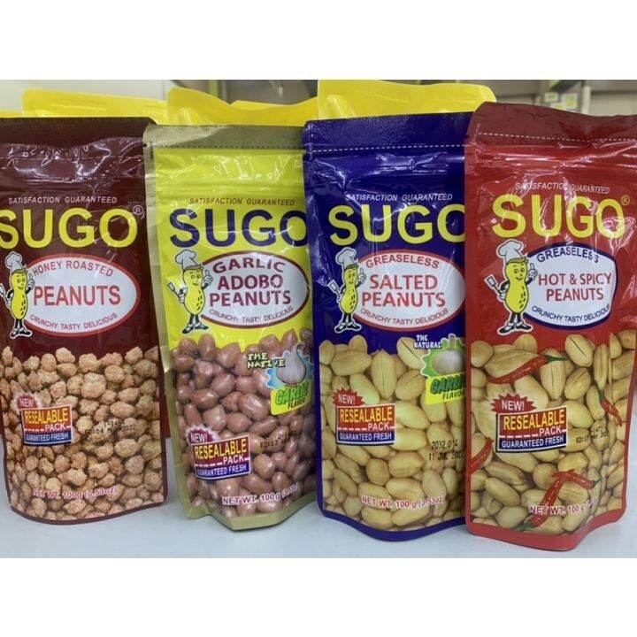 Sugo Greaseless Peanuts Hot Spicy / Salted 100g Lazada PH