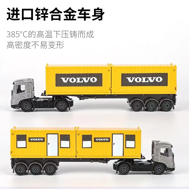 Volvo Truck FMX Skip Yellow color Construction series Majorette Scale 1:87