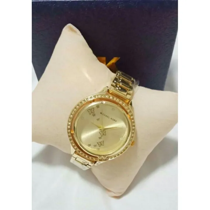 MICHAEL KORS GOLD WATCH W/ BUTTERFLY DESIGN | Lazada PH