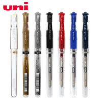 Signo 6ชิ้น Uni-Ball UM-153กว้างปากกาหมึกเจล-1.0มม. สีฟ้า/สีดำ/สีแดง/สีขาว/สีเงิน/