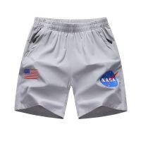 2019 ผู้ชาย nasa ร่วมวิ่งกีฬาฟิตเนสห้าจุดกางเกงชายกางเกงขาสั้นชายหาดฤดูร้อนหลวมขนาดใหญ่ไขมัน