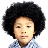 Party Disco Funny Afro Clown Hair Football Fan-Kids Afro Masquerade Hair Wig