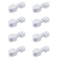 8X Infrared Motion Sensor AC110V-240V Adjustable Sensor Switch for PIR Body Motion Sensors for Multiple Scenarios(White)