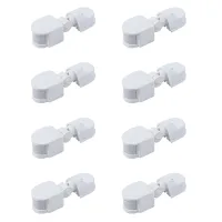 8X Infrared Motion Sensor AC110V-240V Adjustable Sensor Switch for PIR Body Motion Sensors for Multiple Scenarios(White)