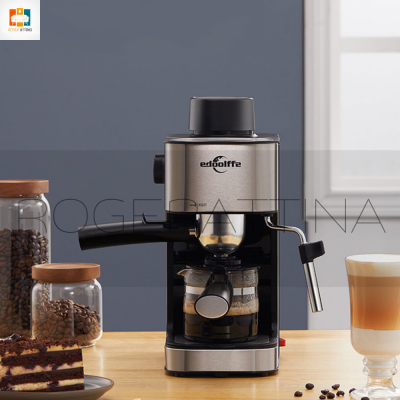 RogerAttina เครื่องชงกาแฟ เครื่องทำกาแฟอัตโนมัติอย่างเต็มที่ด้วยระบบไอน้ำ สามารถตีฟองนม เครื่องทำกาแฟเอสเปรสโซ่ Edoolffe พร้อมส่ง