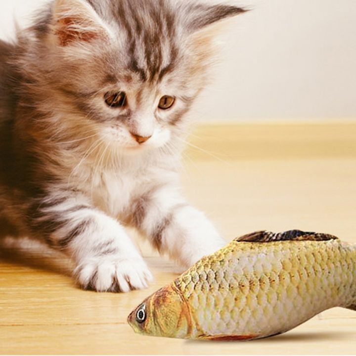 ผู้ขายที่ดีที่สุด20เซนติเมตรหญ้าชนิดหนึ่ง-catmint-แมวโปรดปรานจำลองปลาแมวของเล่นปลารูปร่างตุ๊กตาสั้น