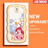 JIUMOO เคสปลอกสำหรับ Samsung J7โปร J7 2017 J7 2018การ์ตูนแฮปปี้สโนว์ไวท์ดีไซน์ใหม่คอลลอนคลื่นนุ่มเคสมือถือกันกระแทกแบบใสสร้างสรรค์เคสโปร่งใสลายกล้องถ่ายรูปซิลิกาเจลปกป้อง