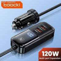 Hjghfhf Toocki 120W ที่ชาร์จ USB C พร้อม QC3.0 3.0 4พอร์ตสำหรับ iPhone 14 13 Smasung S23