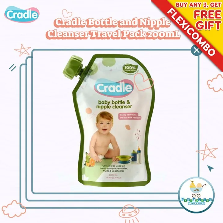 Cradle bottle sale cleanser