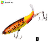 JonasAtwo Bass Fishing Lures 13G/10CMพร้อมหางหมุนสำหรับเบสปลาเทราท์เหยื่อลอยน้ำเหยื่อยากด้วยตะขอแหลม
