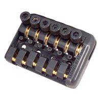 WDGREAT 1 Set Fixed Guitar Bridge Tailpiece Nut Set for Musical Instrument Black