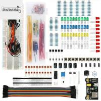 RGB ไฟ LED คอนสแตนซ์แผงวงจรจ่ายไฟแบบเบรดบอร์ด830 LED โมดูลตัวต้านทานสำหรับชุดส่วนประกอบชุดอิเล็กทรอนิกส์ DIY อิเล็กทรอนิกส์ Arduino ชุดสนุกอุปกรณ์สำหรับต้านทานสารพัน