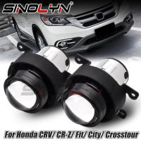 SinolynหมอกโคมไฟสำหรับHonda Accord City/CR-V/Insight/Fit/Crosstour 2.5นิ้วHID Bi-Xenonเลนส์SpotไฟH11 H8 H9ขับรถอุปกรณ์เสริม