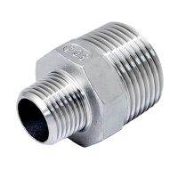 1/8" 1/4" 3/8" 1/2" 3/4" 1" 2" 3" 4" BSP NPT Male Reducer Hex Nipple 304 Stainless Steel Pipe Fitting Connector Coupler Adapter Watering Systems Garde