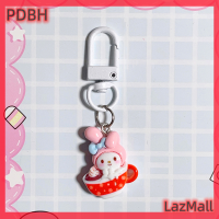 PDBH Fashion Store ลดราคาด่วนพวงกุญแจซานริคริสมาสต์การ์ตูนเฮโลเมโลดี้คิตตี้ Cinnamoroll Purin Kuromi พวงกุญแจกระเป๋าเป้สะพายหลังมีเสน่ห์ตกแต่งกระเป๋ารถ