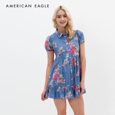 American Eagle Shirt Dress Mini ชุดเชิ้ตเดรส ผู้หญิง มินิ (NWDR 039-7222-400)