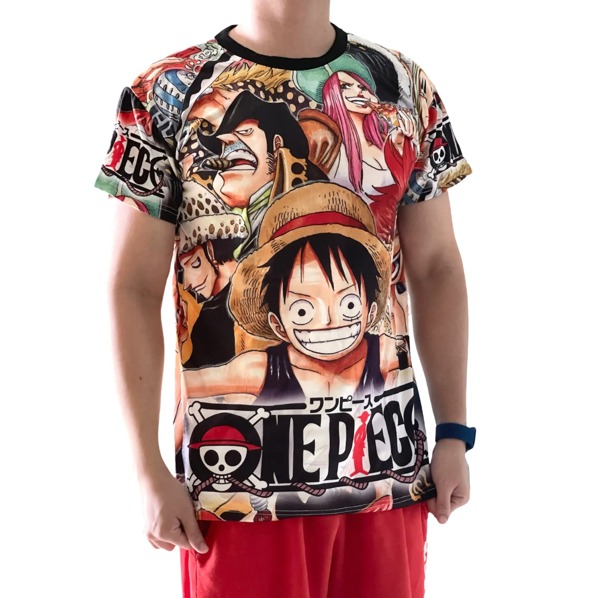 One Piece Monkey De Luffy 3D Cartoon Character T-shirt (Back To Back  Design) | Lazada PH
