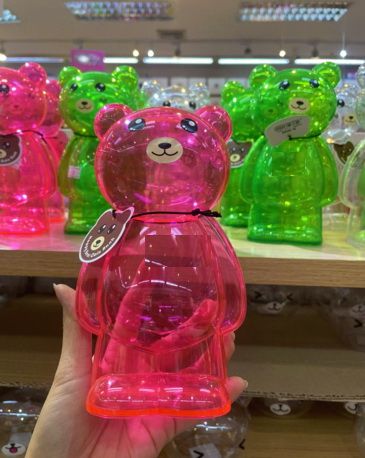 ขายดีออมสินหมีhappy-bear-ออมสินพี่หมีน่ารักมีให้เลือกหลายสีออมสินคละแบบ