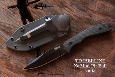 มีดพก TIMBERLINE No.PIT BULL พร้อมซองทรง KYDEX สำหรับพกหรือห้อยคอ พกพามิดชิด