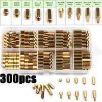 ZENHOSIT 300ชิ้น M2/M3หัวหกเหลี่ยมชิ้นส่วนทองเหลืองสกรู Sp เสาเกลียว PCB ไฟฟ้าชาย/หญิงแผงวงจรชุดยืนปิด