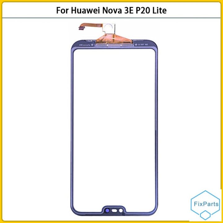 สินค้าใหม่สำหรับ-huawei-nova-3e-p20ไลท์เซ็นเซอร์กระจกกันรอยดิจิตอลหน้าจอสัมผัสกระจกหน้าจอ-lcd-p20ไลท์อะไหล่หน้าจอสัมผัส