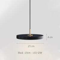 Modern Minimalist Led Pendant Lights Fixtures Black White Blue for Bar High Ceiling Kitchen Luxury Single Head Round Haging Lamp