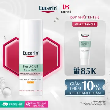 Kem dưỡng Eucerin cho da mụn có thể dùng được cho da nhạy cảm không?