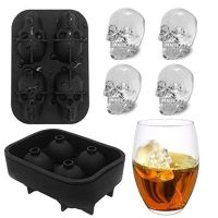 DIY Creative Molds For Bars Silicone Skull Ice Cube Four-in-one Silicone Skull Ice Cube Mold Ice Maker Ice Cream Moulds