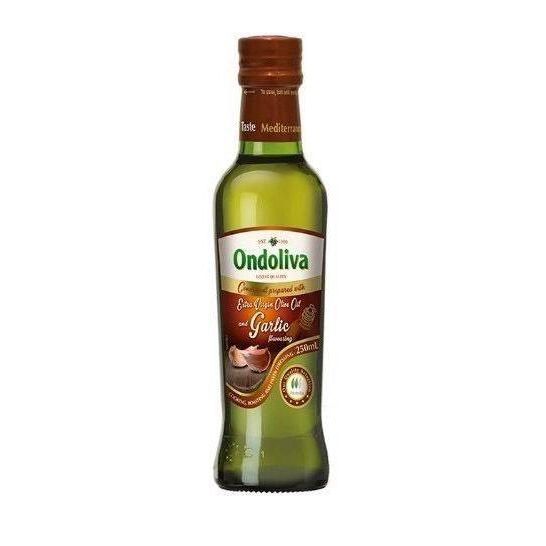 ออนโดลิวา น้ำมันมะกอก กลิ่นกระเทียม (Ondoliva Extra Vergin&nbsp; Olive Oil &amp; Garlic) 250 Ml.