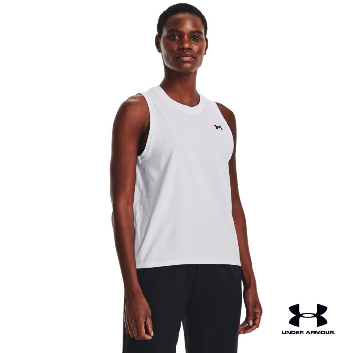 under-armour-ua-womens-essential-cotton-stretch-tank-อันเดอร์-อาร์เมอร์เสื้อออกกำลังกายสำหรับเทรนนิ่ง-สำหรับผู้หญิง