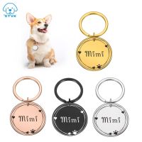 【CW】 Free Engraved Pet Dog ID Tag Personalized Cat Puppy ID Tag Pet Dog Collar Anti-lost Name Tags Pendant Accessories Custom Dogs