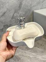 ☸❦ High-value soap box home bathroom countertop creative shelf high-end drain tray