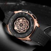 RUIMAS Mens Leather Quartz Watches Top Brand Luxury Army Military Sports Wristwatch for Man Relogios Masculino Clock 554 Rose