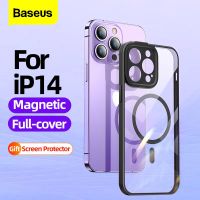 Baseus Magnetic Phone Case For iPhone 14 Pro Max 2022 New Shockproof Protective Case Transparent Magnet Back Cover Fundas