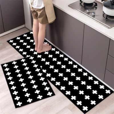 Modern Kitchen Mat Non-slip Long Kitchen Mat Front Doormat Entrance Living Room Carpet Super Absorbent Floor Mat Home Decoration