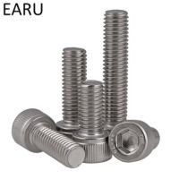 [Haotao Hardware] สแตนเลส316 DIN912มาตรฐานหกเหลี่ยม Hex Socket Cup Head สกรูสลักเกลียว M10x16/20/25/30/40/45/50 150มม.