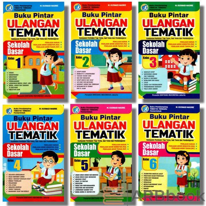 BUKU PINTAR ULANGAN TEMATIK KELAS 1 S.D KELAS 6 SD/MI | Lazada Indonesia