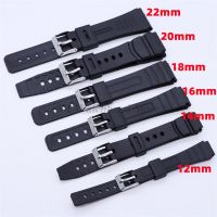 【hot】 Silicone Watchband Rubber Male Female Accessories with Pin Buckle 12mm 14mm 16mm 18mm 20mm 22mm