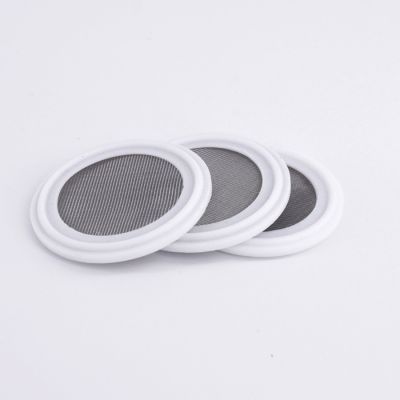 ✎₪ 10 20 30 50 60 80 100 150 200Mesh 1.5 quot;-4 quot; Tri Clamp PTFE Gasket Washer Seal Strip 304 Stainless Sanitary Filter Screen Homebrew