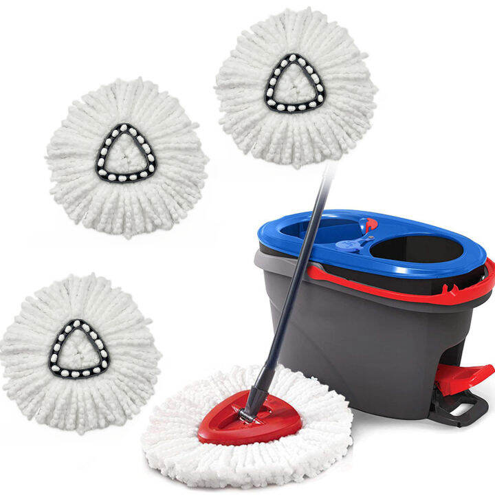 Microfiber Spin Mop Clean Refill Replacement Head for Vileda O-Cedar ...