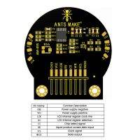 ;.[- DC3.3-5.5V Circular 2.2 Inch TFT Display Module 128*128 High Resolution LED Dynamic Display Module 3.3-5.5V PCB AM-055 Black